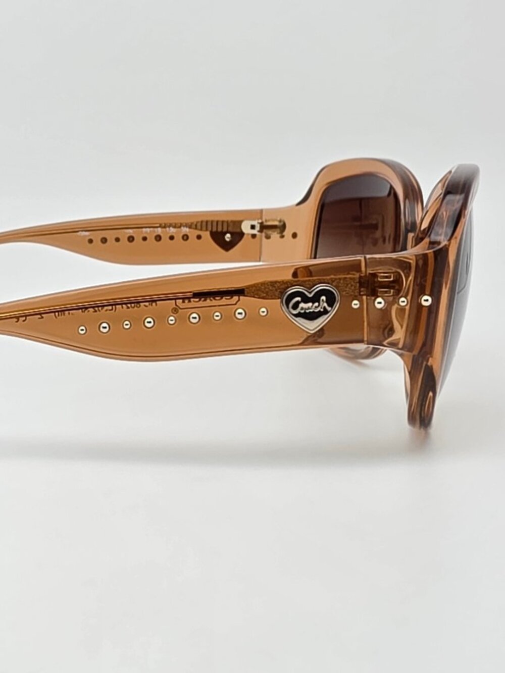 Coach HC8027 L902 5094/13 Scarlett Sand Beige Frame Brown Lens Sunglasses 59mm - Picture 5 of 12